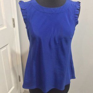 Banana Republic Sleeveless Blue XS Silky Buttons